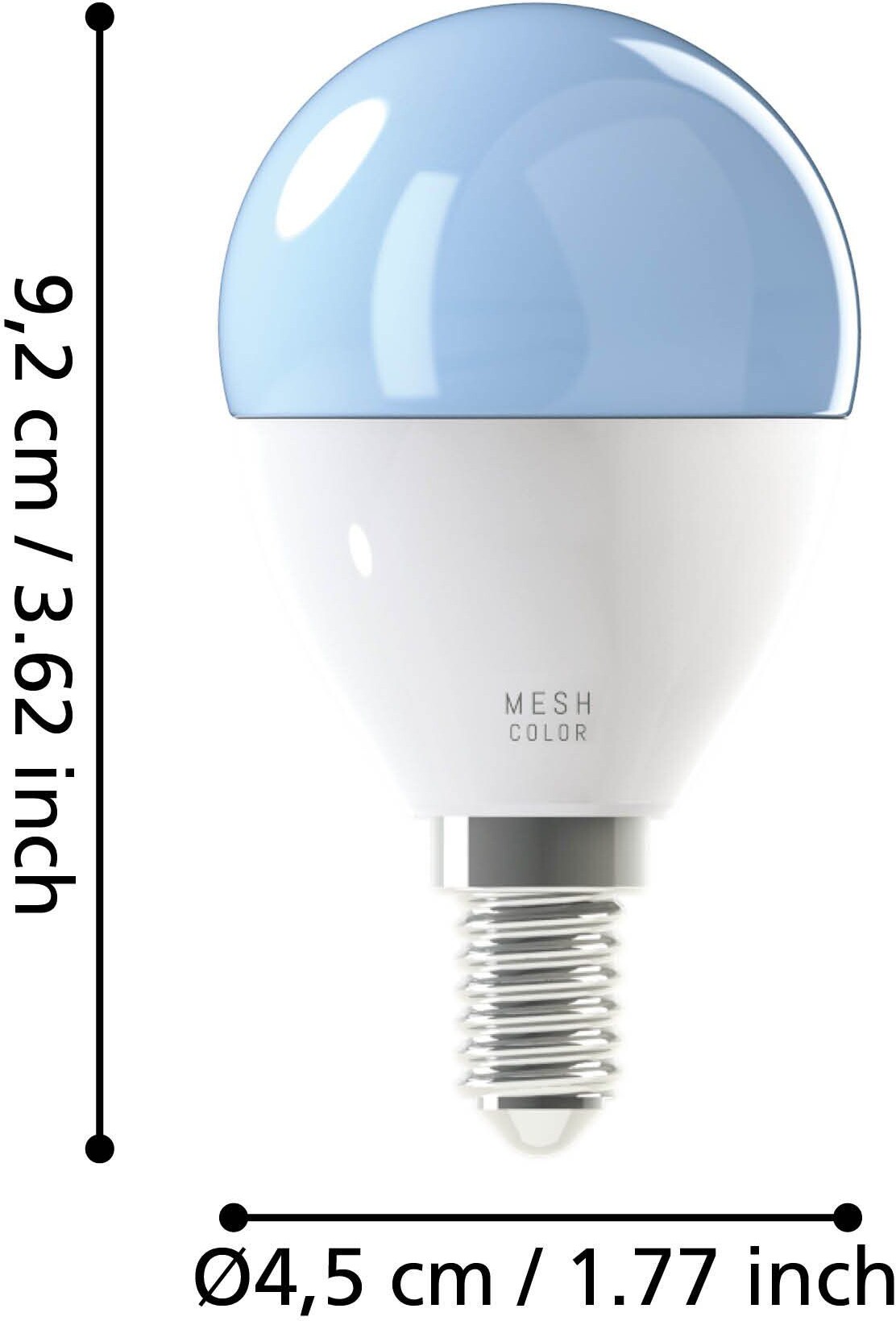 Eglo - P45 - E14 Led Pære - Opal - Dæmpbar - Rgb Tw Zigbee Bt