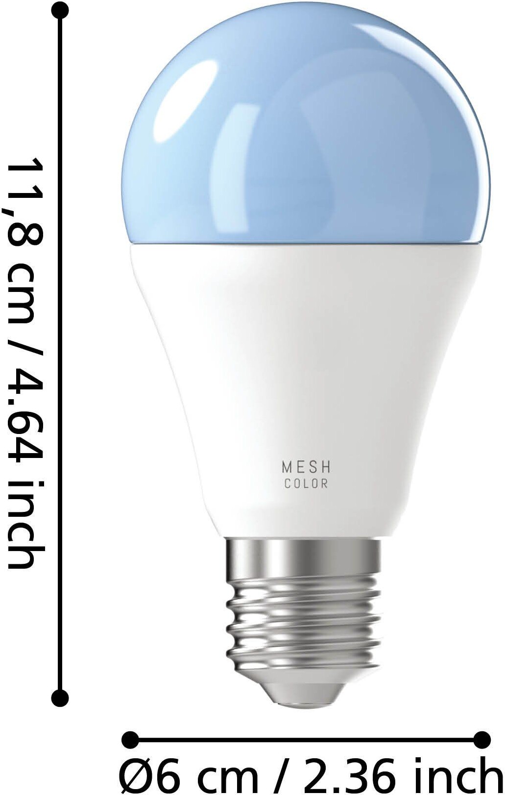 Eglo - A60 - E27 Led Pære - Opal - Dæmpbar - Rgb Tw Zigbee Bt