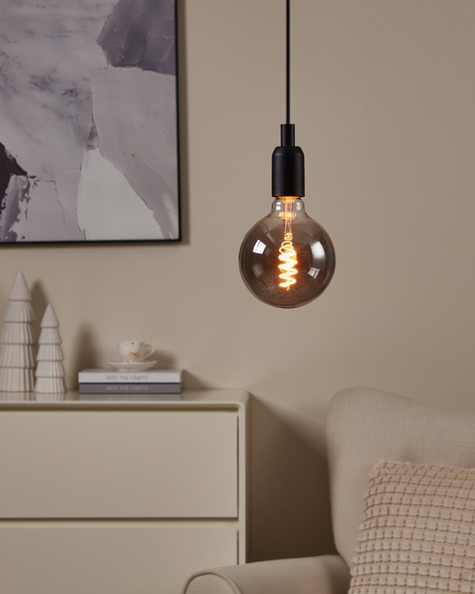 Eglo - G125 - E27 Led Pære - Spiral Røg Varm Hvid - Dæmpbar - Zigbee Bt