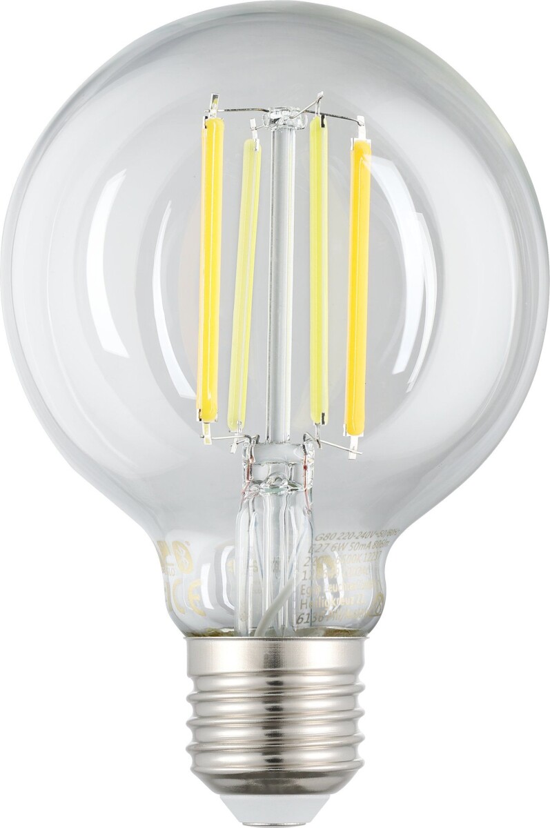 Eglo - G80 - E27 Led Pære - Klar - Dæmpbar - Tw Zigbee Bt
