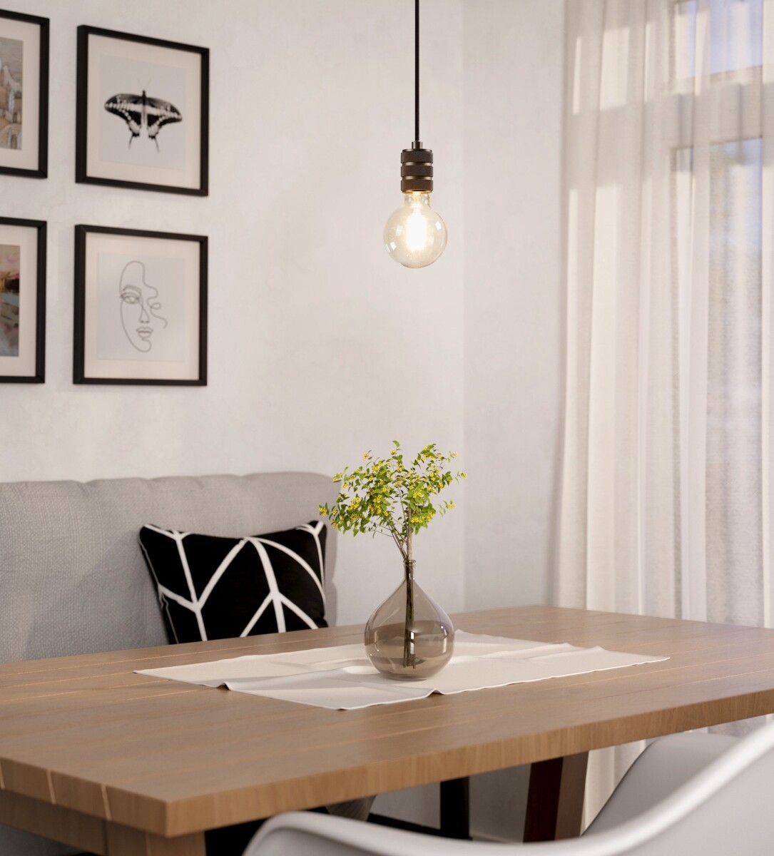 Eglo - G95 - E27 Led Pære - Klar Varm Hvid - Dæmpbar - Zigbee Bt