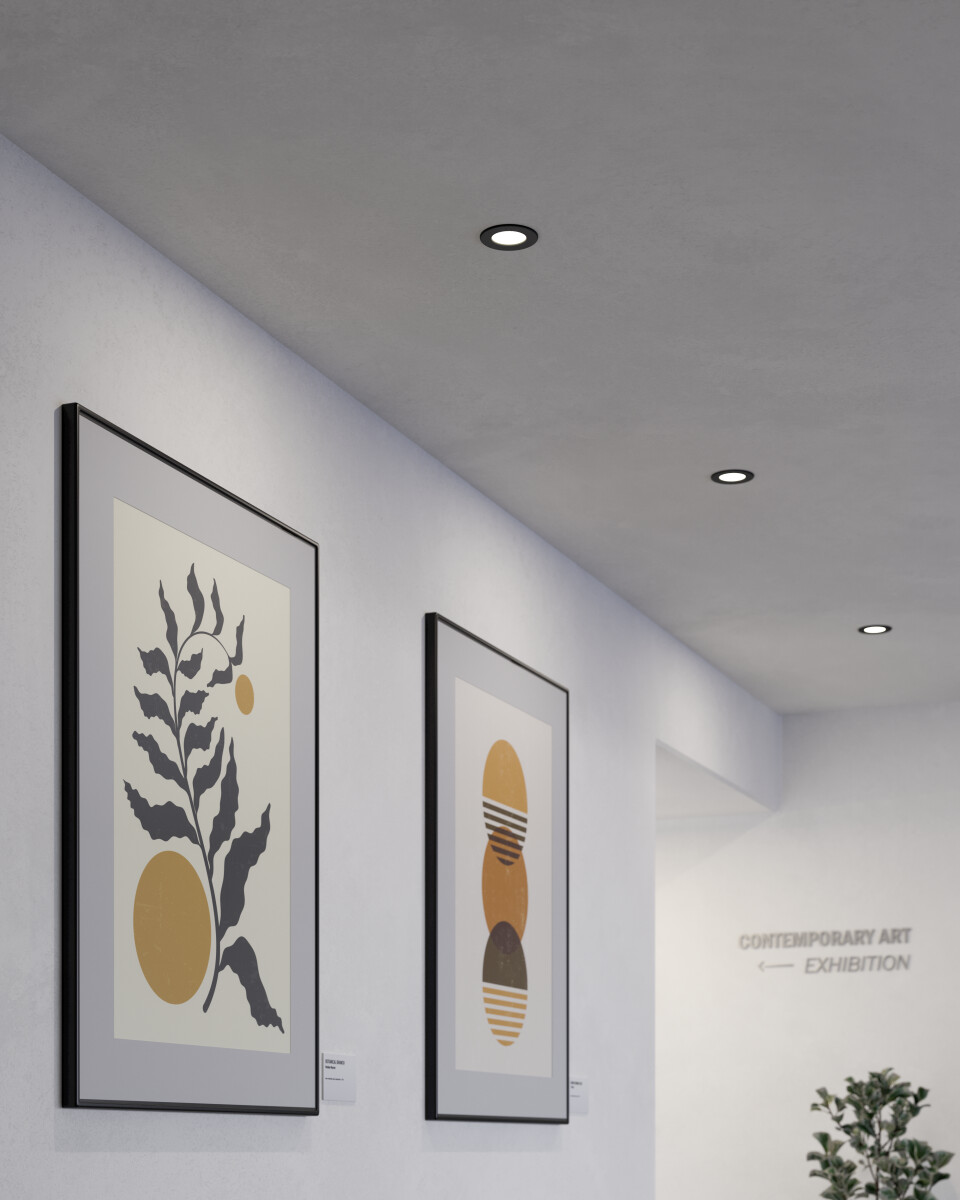 Eglo - Fueva 5 - Indbygningsspots Til Loft - Sort - 3 Stk