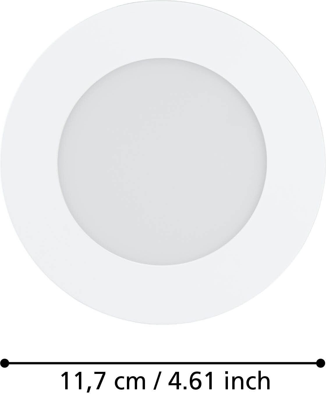 Eglo - Fueva-Z - Indbygningsspot - Hvid Ø12 Tw Zigbee Bt