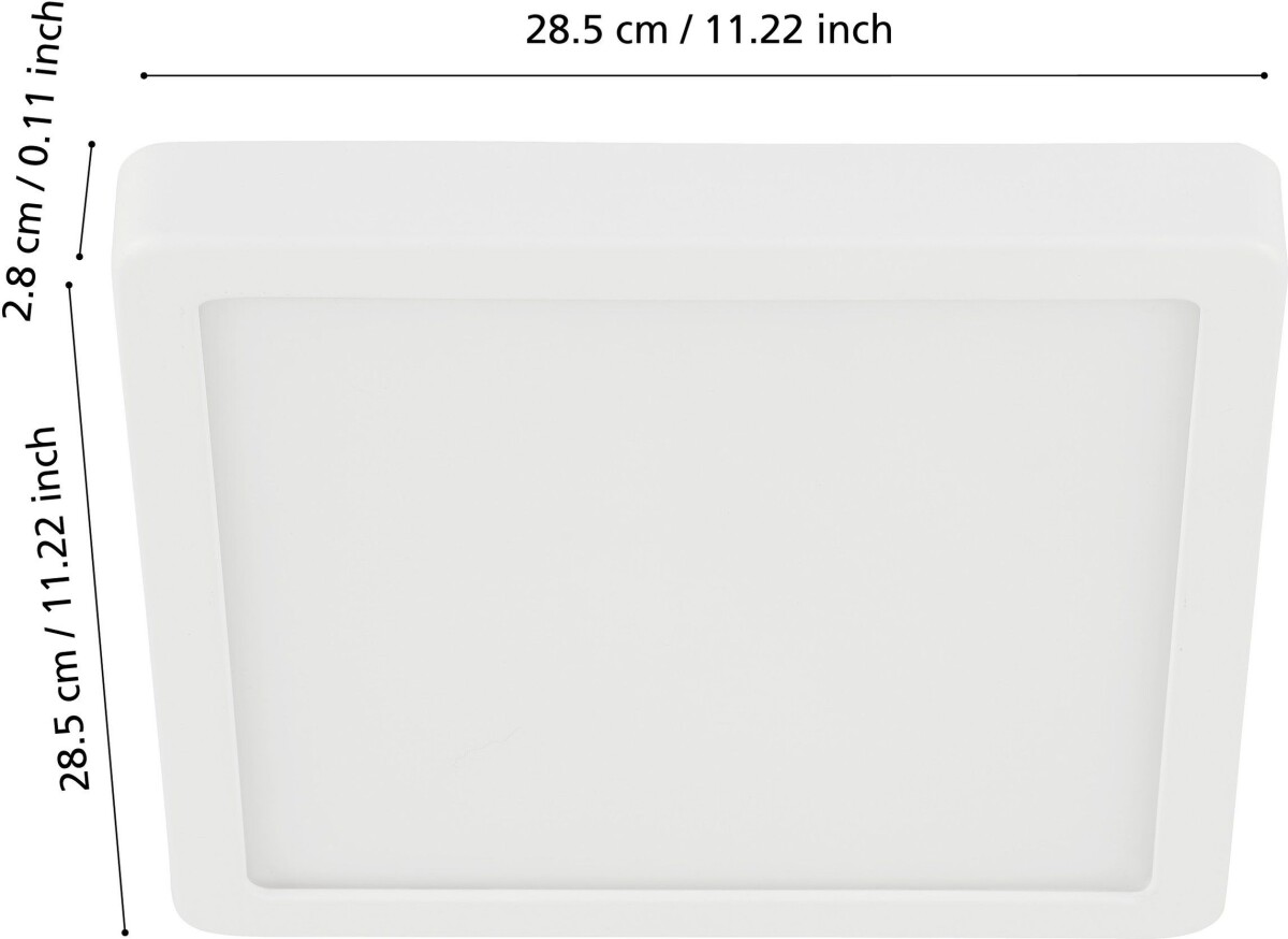 Eglo - Fueva-Z - Led Panel - Hvid 28 5X28 5 Cm Tw Zigbee Bt