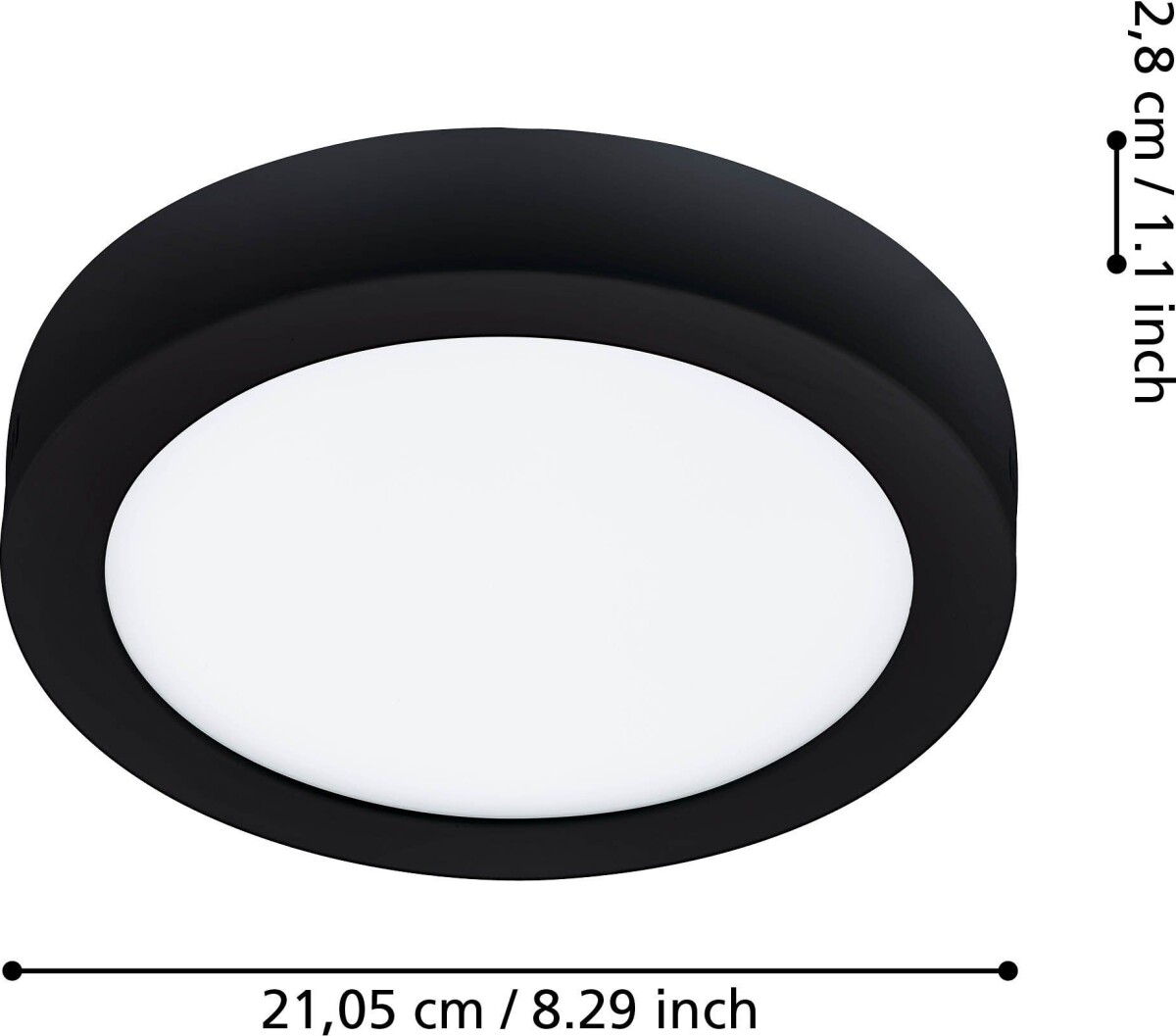 Eglo - Fueva-Z - Plafond Lampe - Sort Ø21 Cm - Tw Zigbee Bt