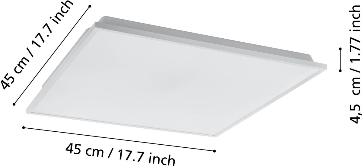 Eglo - Herrora-Z - Led Panel - Hvid 45X45 Cm Tw Zigbee Bt
