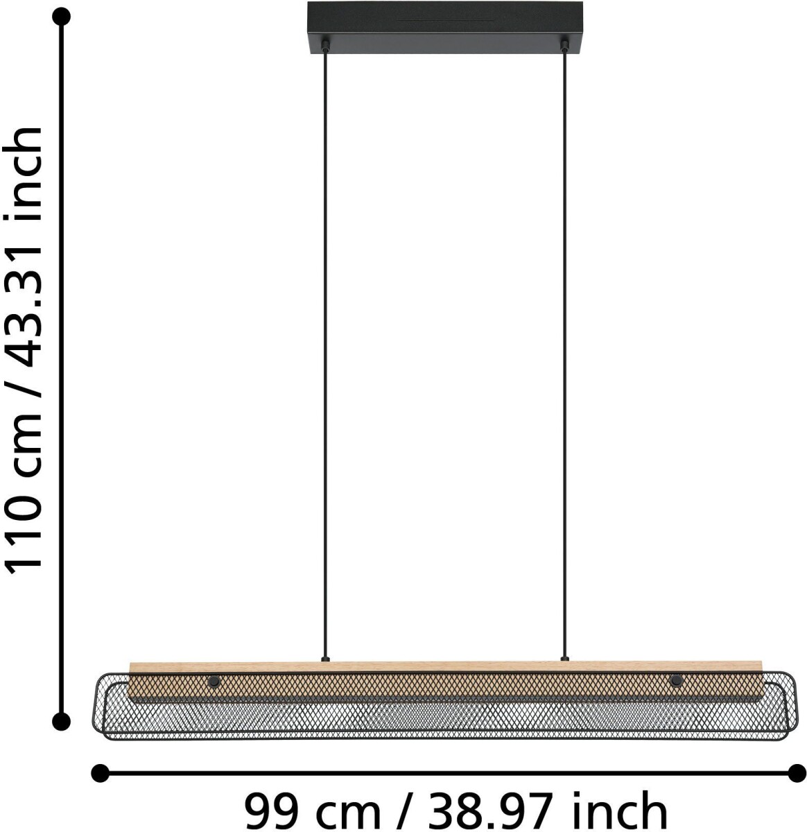 Eglo - Kokomo-Z - Langbordspendel - Sort - Rgb Tw Zigbee Bt