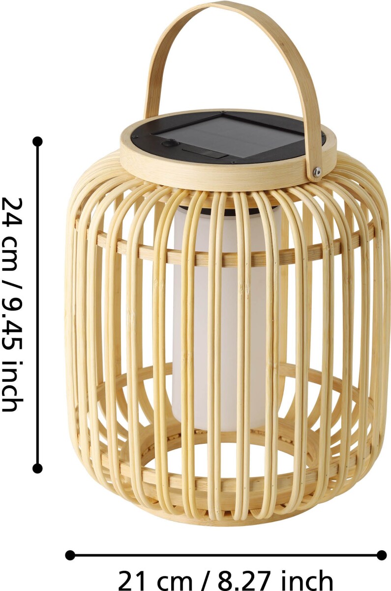 Eglo - Marliano - Solcelle Lanterne - Udendørs - Brun Hvid