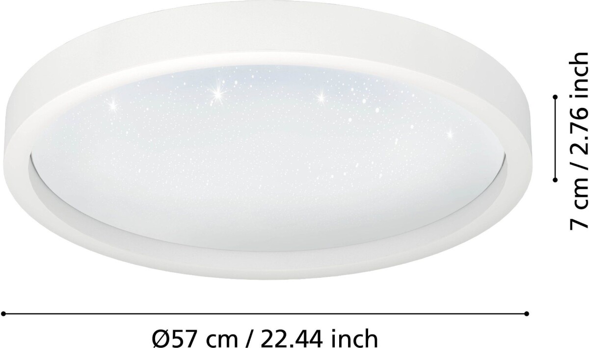 Eglo - Montemorelos-Z - Loftlampe - Hvid Krystaleffekt - Rgb Tw Zigbee Bt