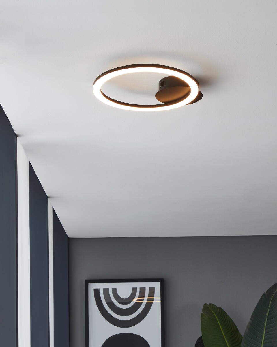 Eglo - Paranday-Z - Loftlampe - Cirkel Sort - 34X30 Cm - Tw Zigbee Bt