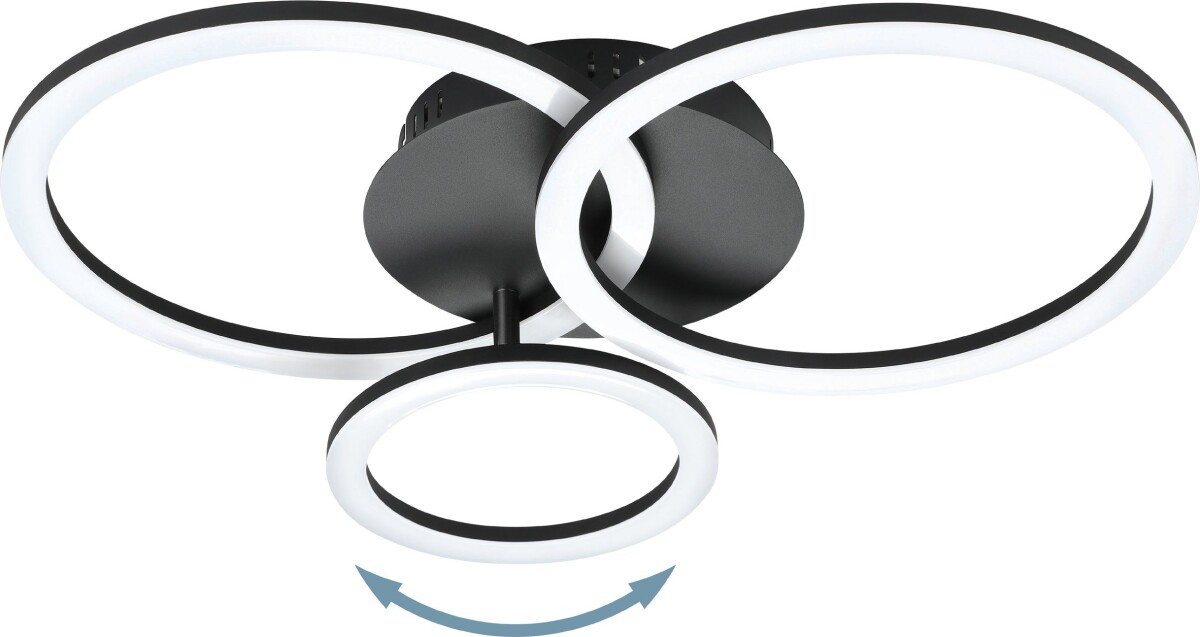 Eglo - Paranday-Z Loftlampe - Cirkler Sort 54 5X44 5 - Tw Zigbee Bt