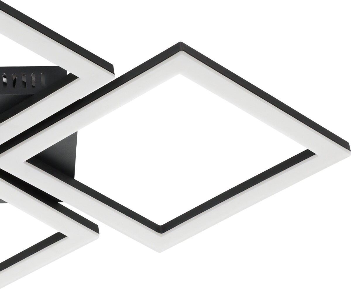 Eglo - Paranday-Z - Loftlampe - Firkanter Sort - 47X43 Cm - Tw Zigbee Bt
