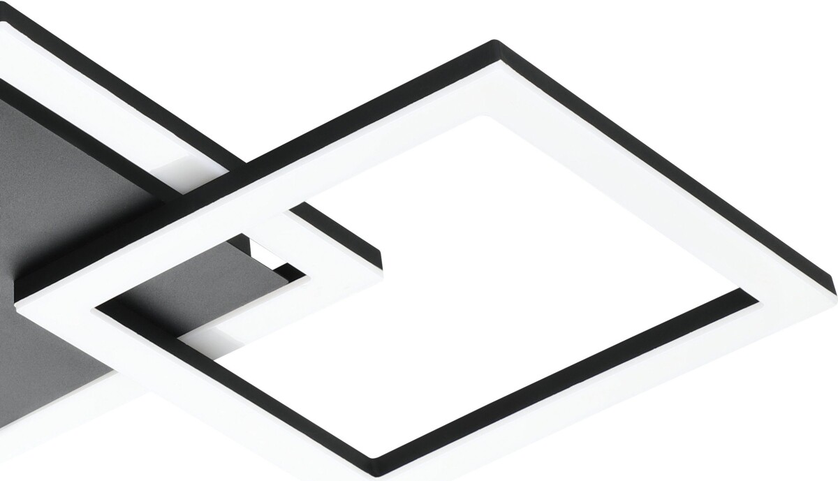 Eglo - Paranday-Z - Loftlampe - Firkanter Sort - 65X31 Cm - Tw Zigbee Bt