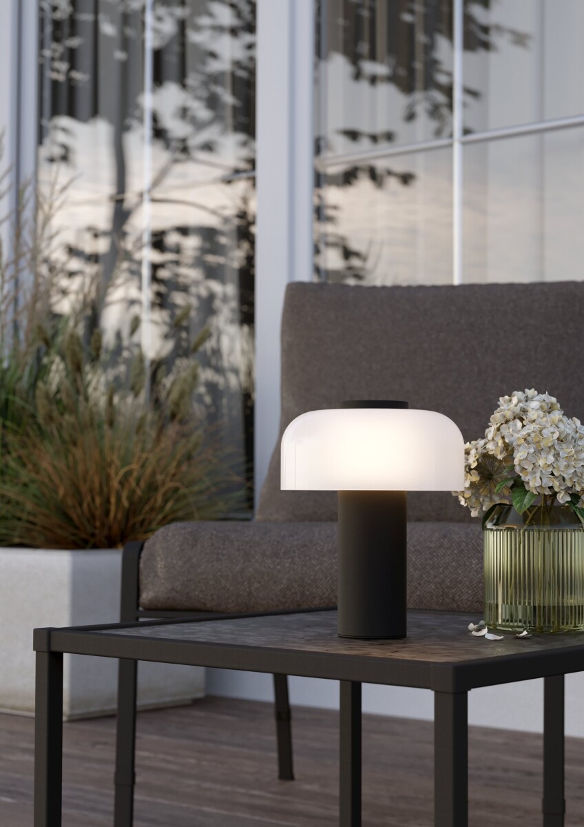 Eglo - Ponente - Udendørs Bordlampe - Usb-C Tw Touch Ip44 - Sort Hvid - 20