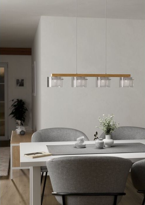 Eglo - Portico-Z - Langbordspendel - Natur Og Klar - L 88 Cm - Rgb Tw