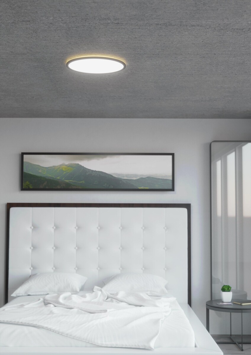 Eglo - Rovito-Z - Plafond Lampe - Sort - Ø 42 Cm - Rgb Tw Zigbee Bt