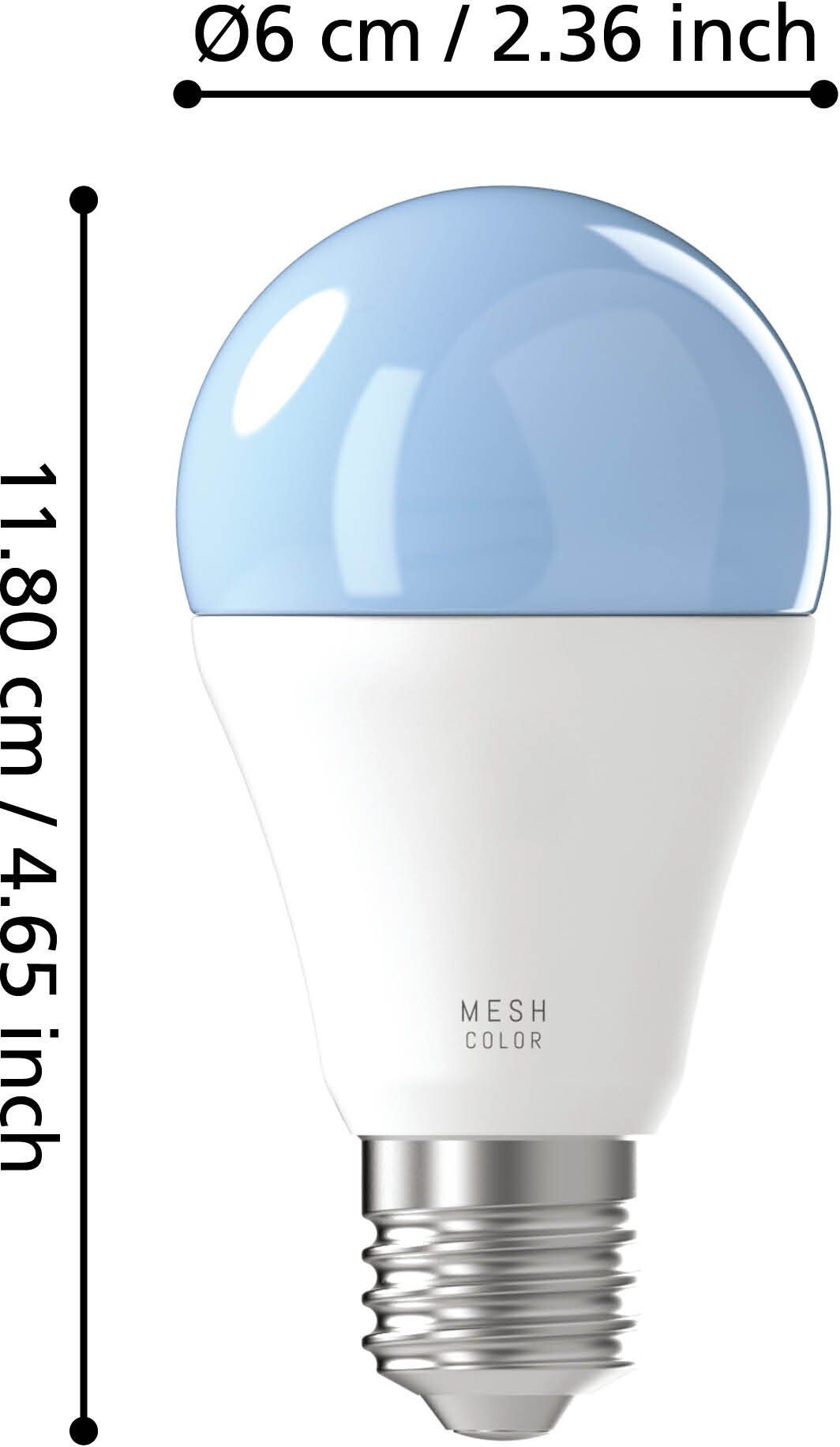 Eglo - E27 Pærer Med Fjernbetjening - Led - A60 - Rgb Tw Zigbee Bt - 2 Stk