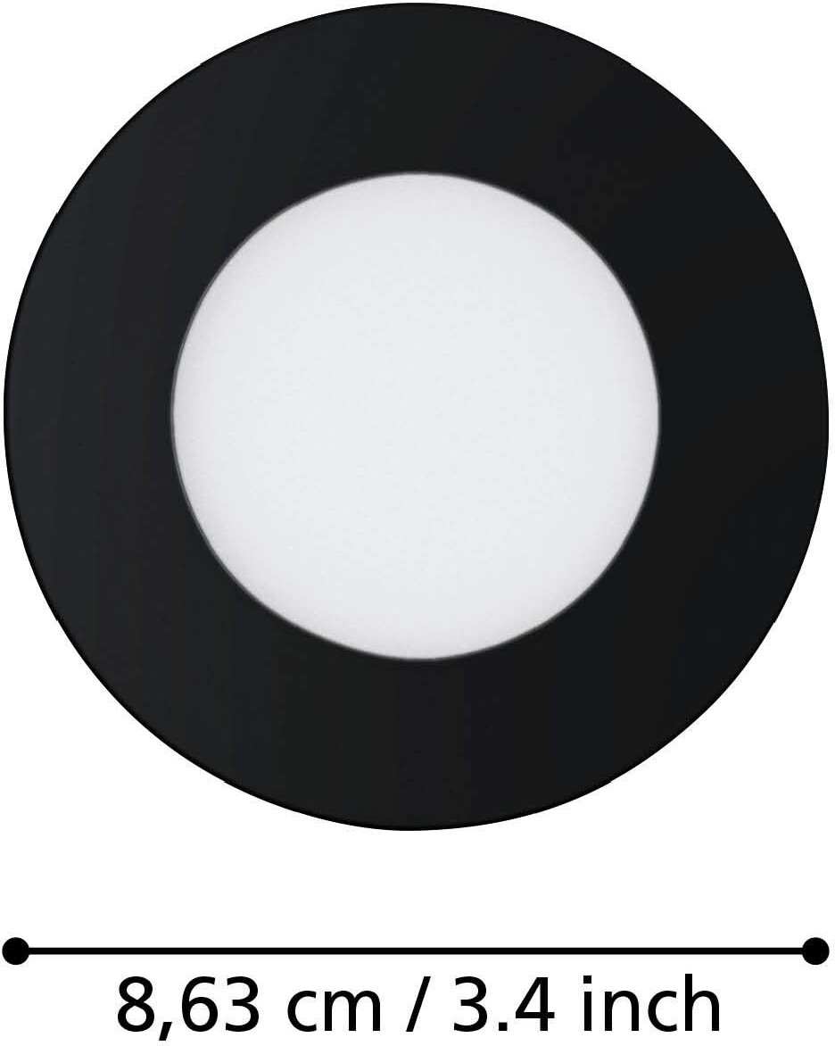 Eglo - Fueva-Z - Indbygningsspot - Sort - Tw Zigbee Bt - 3 Stk