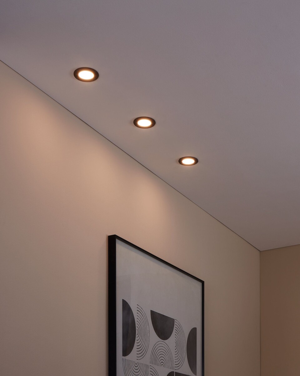Eglo - Fueva-Z - Indbygningsspot - Sort - Tw Zigbee Bt - 3 Stk