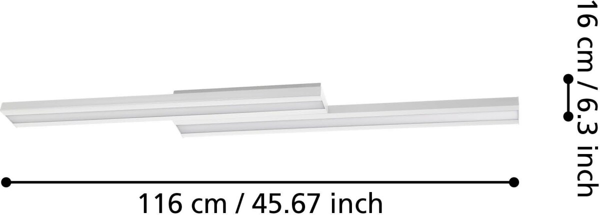 Eglo - Saliteras-Z - Loftlampe - Hvid - Rgb Tw Zigbee Bt