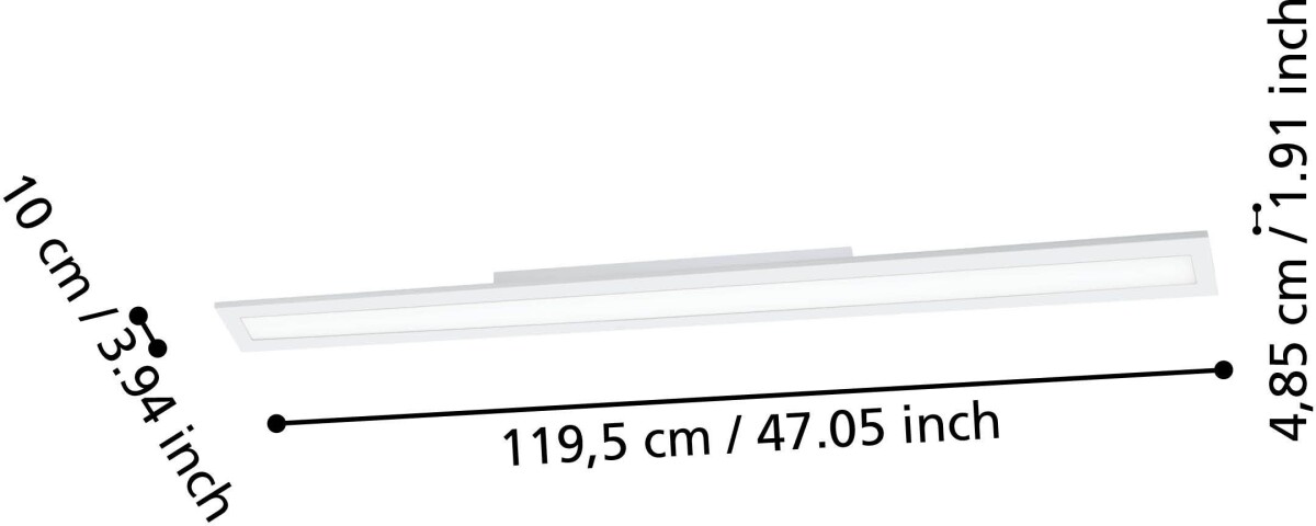 Eglo - Salobrena-Z Panel - Hvid 120X10 - Tw Zigbee Bt