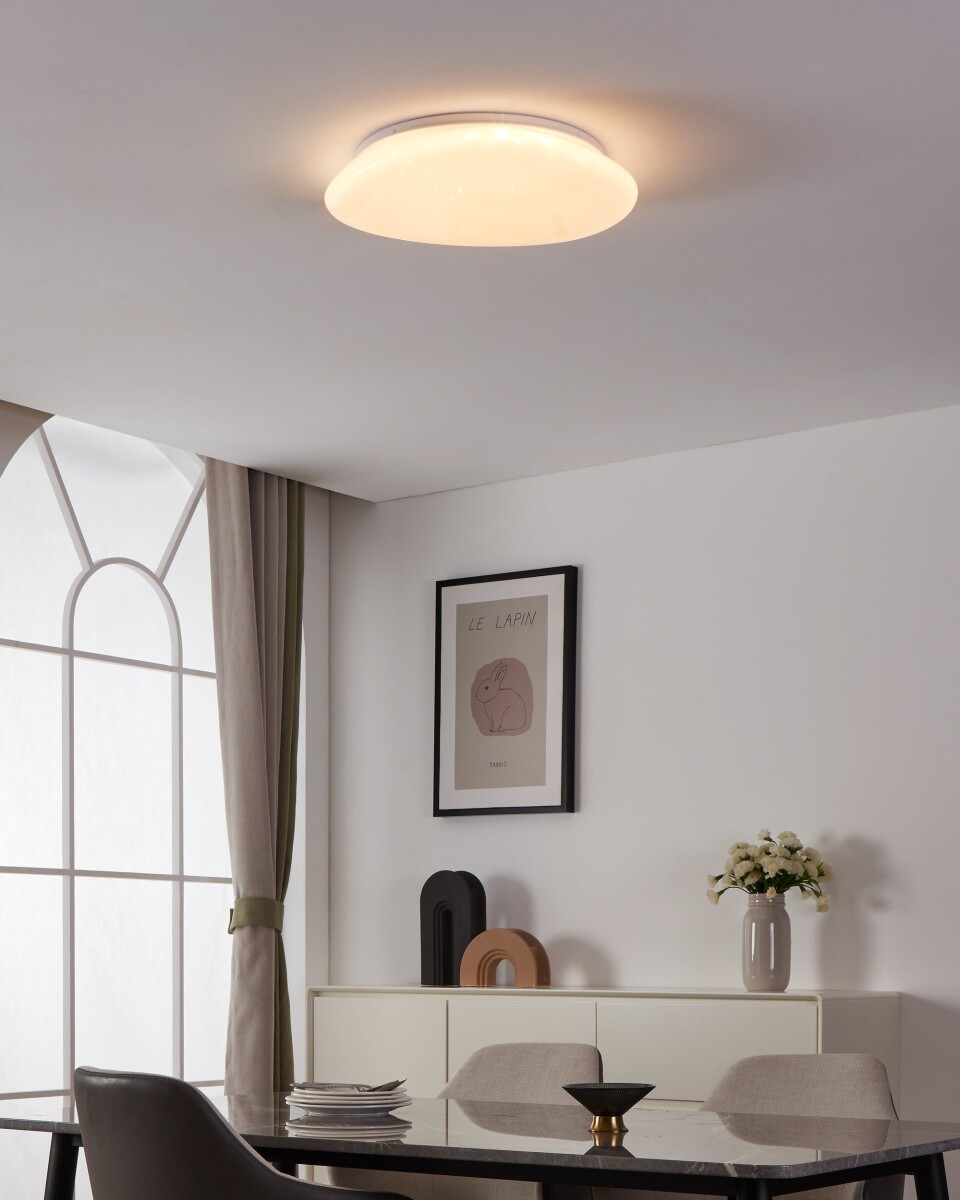 Eglo - Sileras-Z Plafond Lampe - Hvid Ø43 Cm - Rgb Tw Zigbee Bt