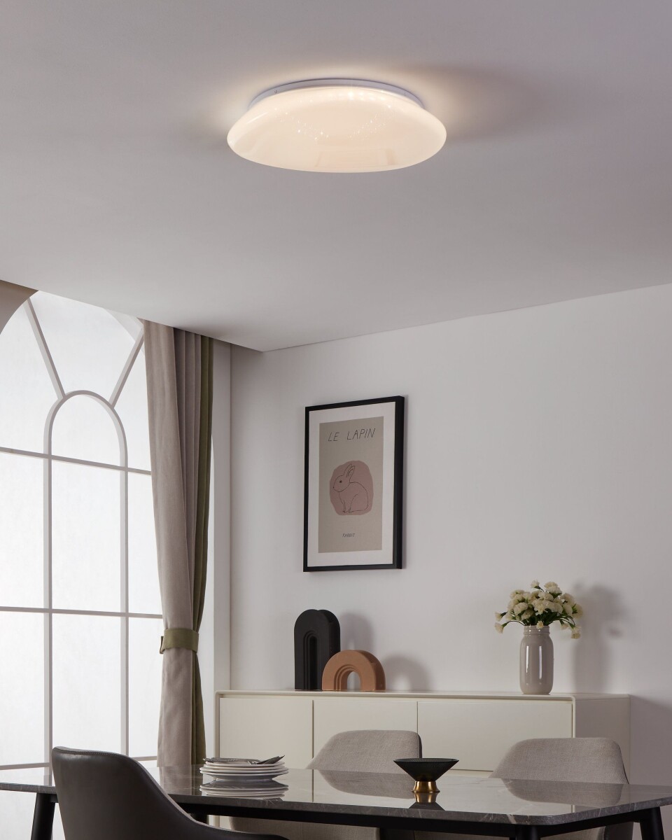 Eglo - Sileras-Z Plafond Lampe - Hvid Ø43 Cm - Rgb Tw Zigbee Bt
