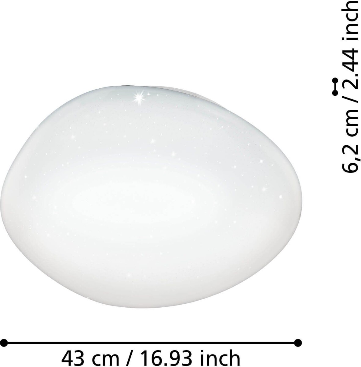 Eglo - Sileras-Z Plafond Lampe - Hvid Ø43 Cm - Rgb Tw Zigbee Bt
