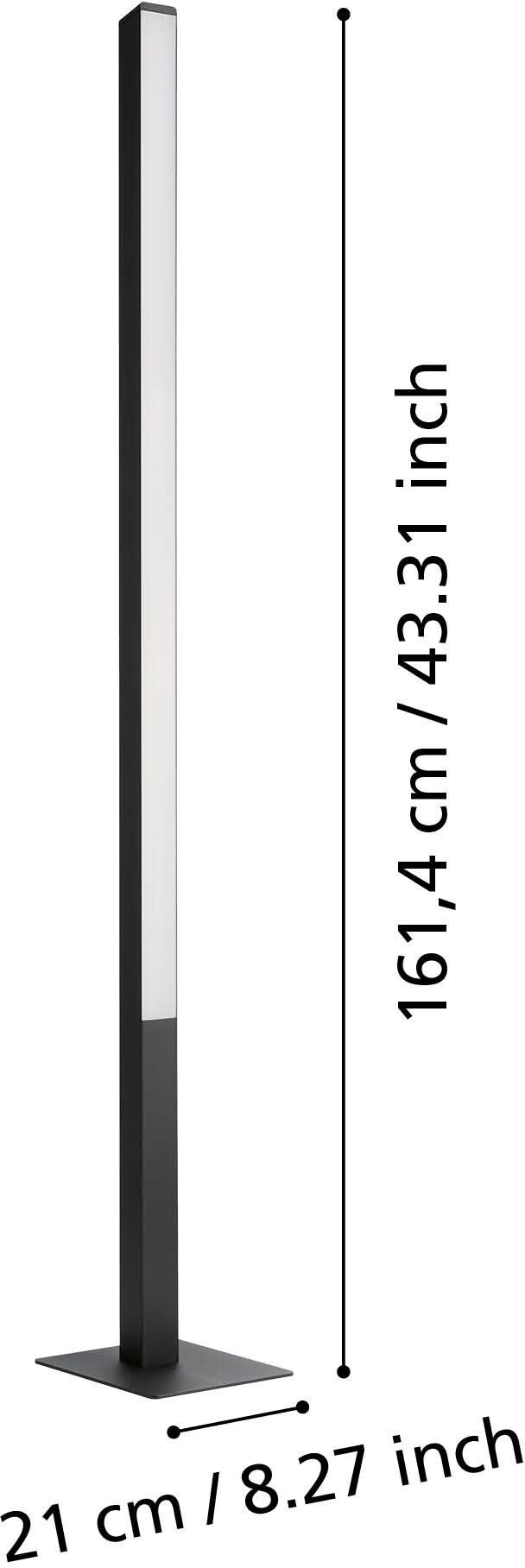 Eglo - Simolaris-Z - Gulvlampe - Sort - H 161 5 Cm - Rgb Tw Zigbee Bt