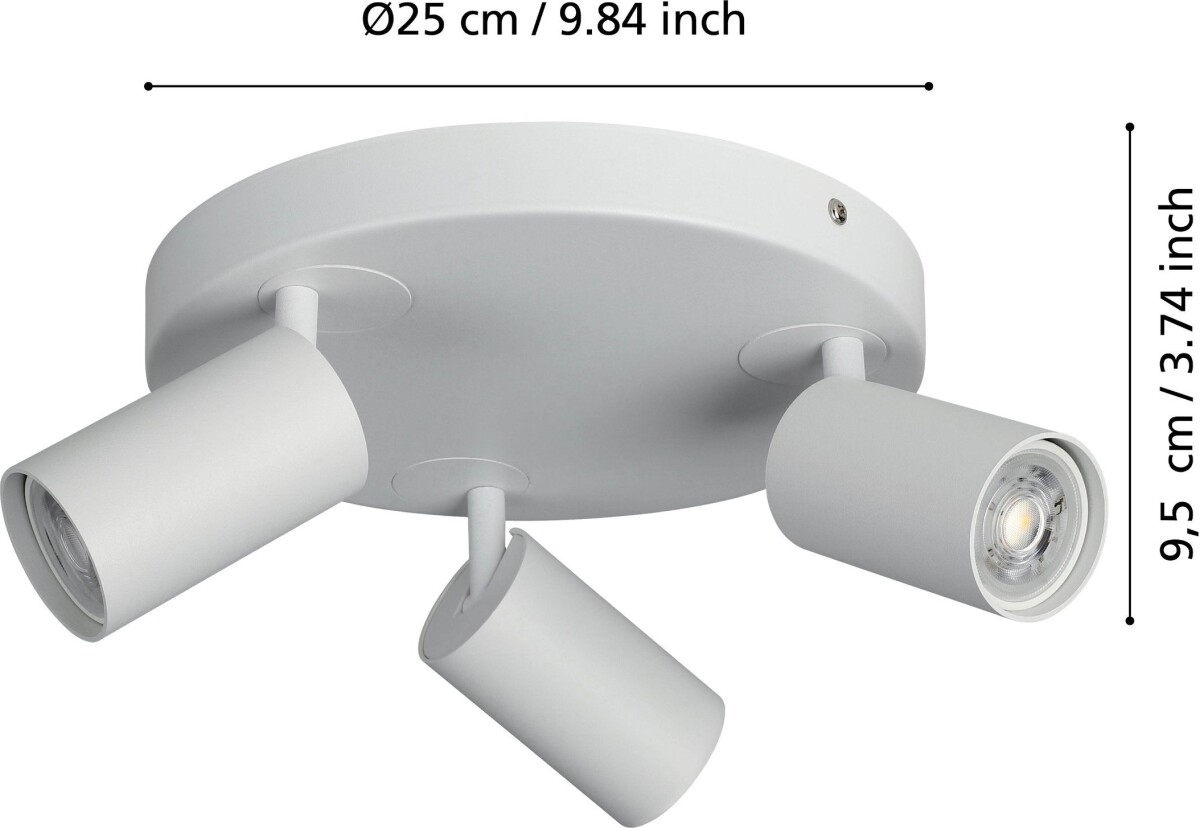 Eglo - Telimbela-Z - Rondel Lampe - Hvid - Rgb Tw Zigbee Bt