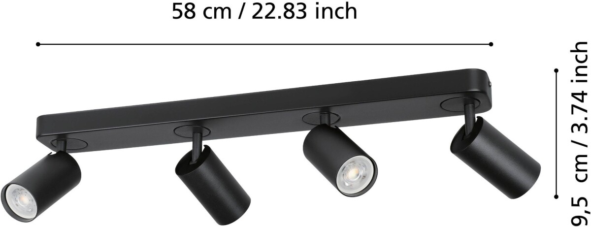 Eglo - Telimbela-Z - Spotlampe - Sort - Rgb Tw Zigbee Bt