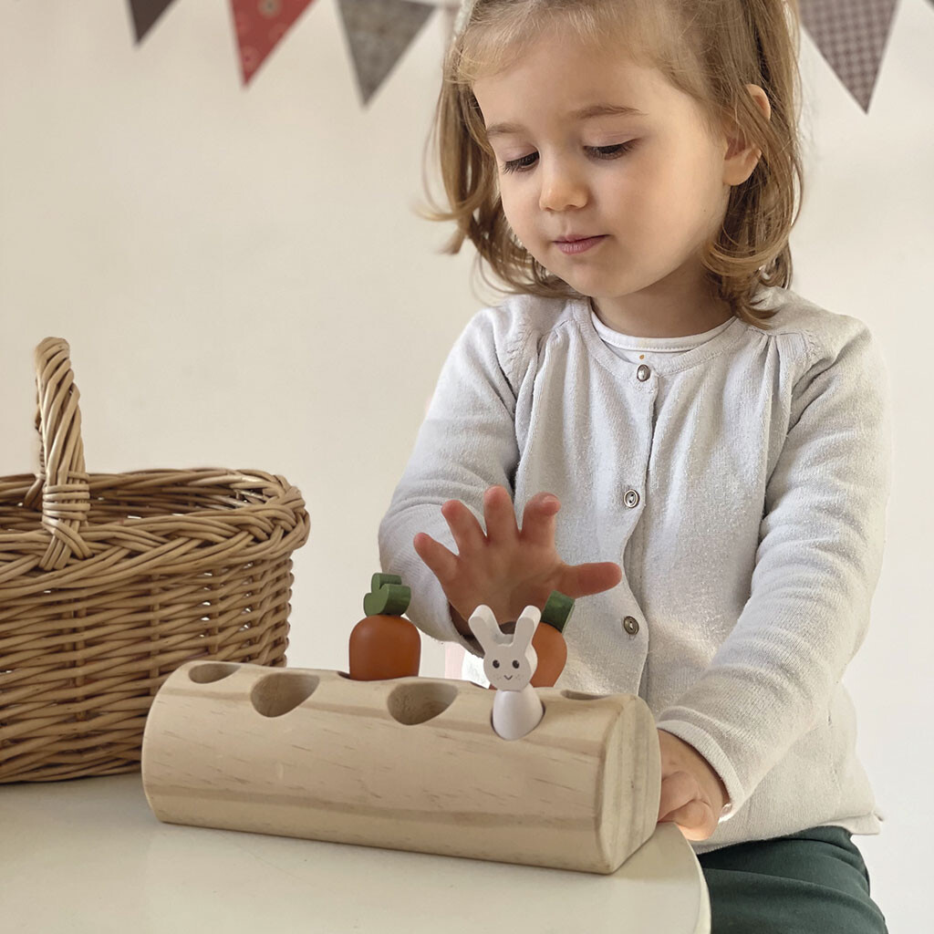 Egmont Toys - Kaniner Og Grøntsager Legemad I Træ