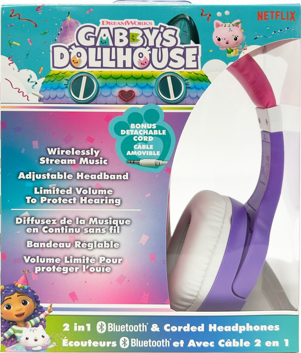 Ekids - Gabby S Dollhouse Trådløse Bluetooth Høretelefoner