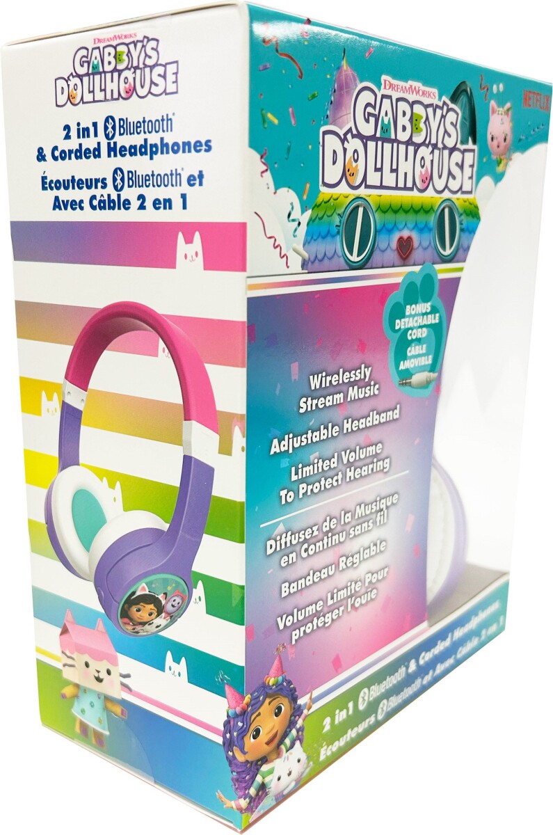 Ekids - Gabby S Dollhouse Trådløse Bluetooth Høretelefoner