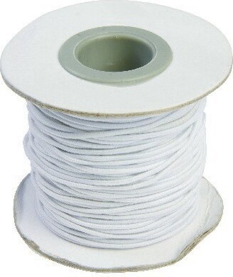 Elastiksnor - Tykkelse 1 2 Mm - 25 M - Hvid