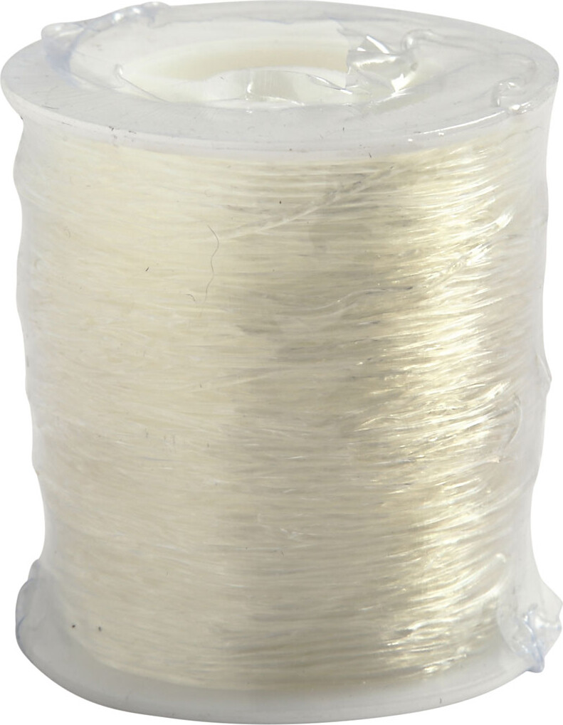 Elastiksnor - 1 Mm - Transparent - 50 M