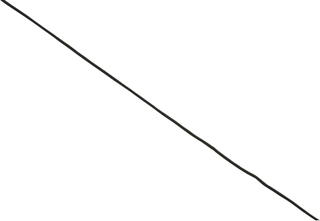 Elastiksnor - Tykkelse 1 Mm - Sort - 25 M