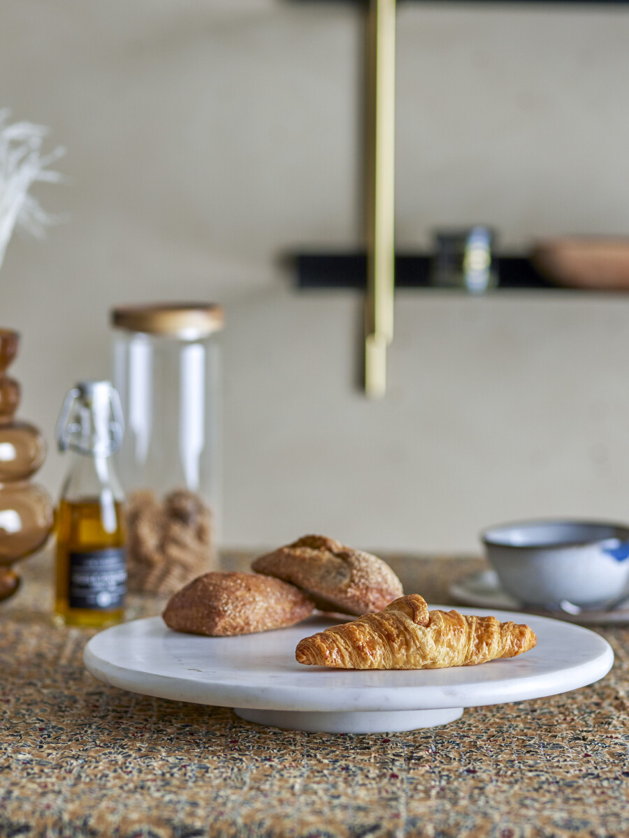 Bloomingville - Ellin Drejefad - Hvid - Marmor