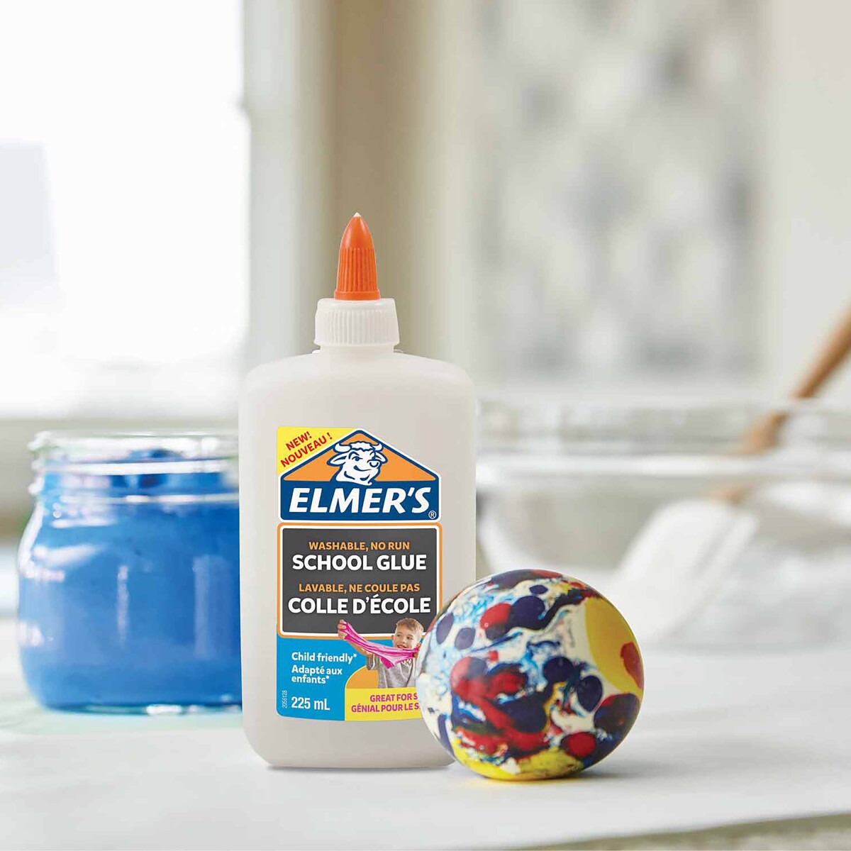 Elmer S - Flydende Skolelim - Hvid - 225 Ml