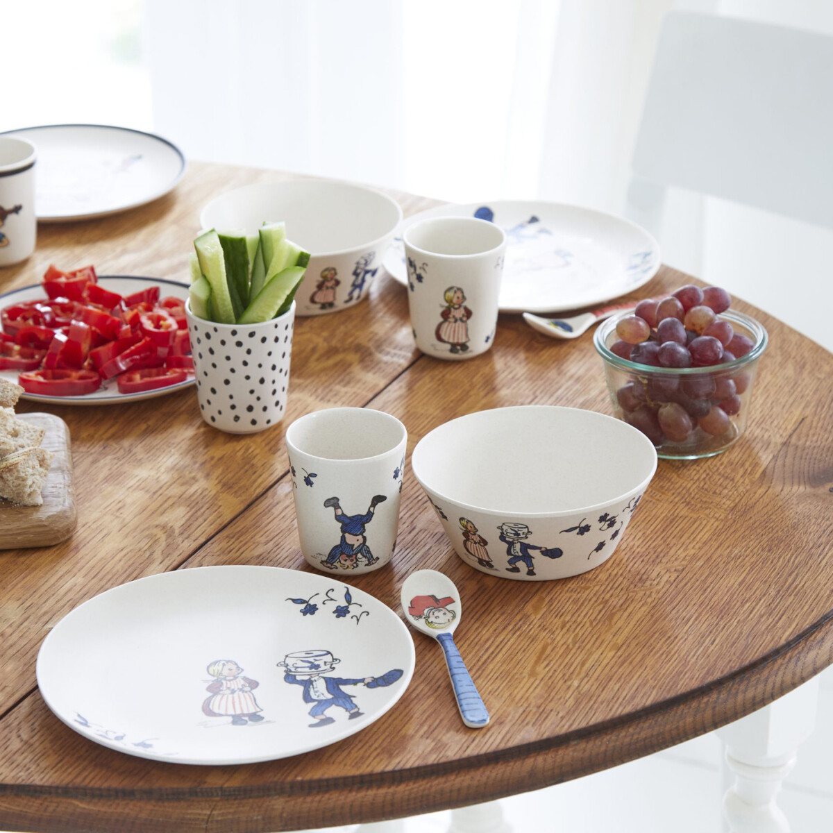 Melamin Service Sæt Til Børn - Emil Fra Lønneberg