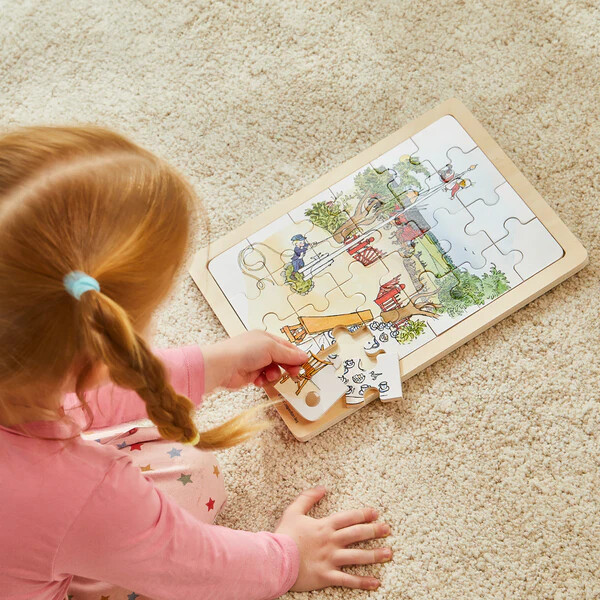 Barbo Toys - Puslespil I Træ - Emil Fra Lønneberg - 24 Brikker