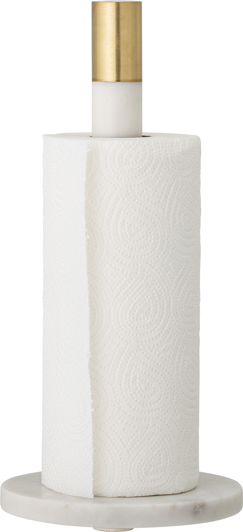 Bloomingville - Emira Køkkenrulleholder - Hvid - Marmor