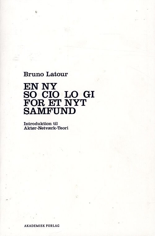 En Ny Sociologi For Et Nyt Samfund