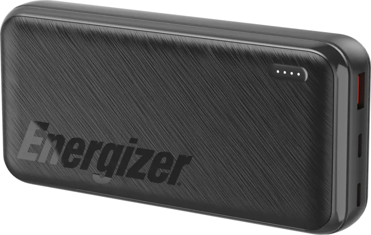 Energizer - 20K High Capacity Fast Charging Power Bank - 20000Mah - Black