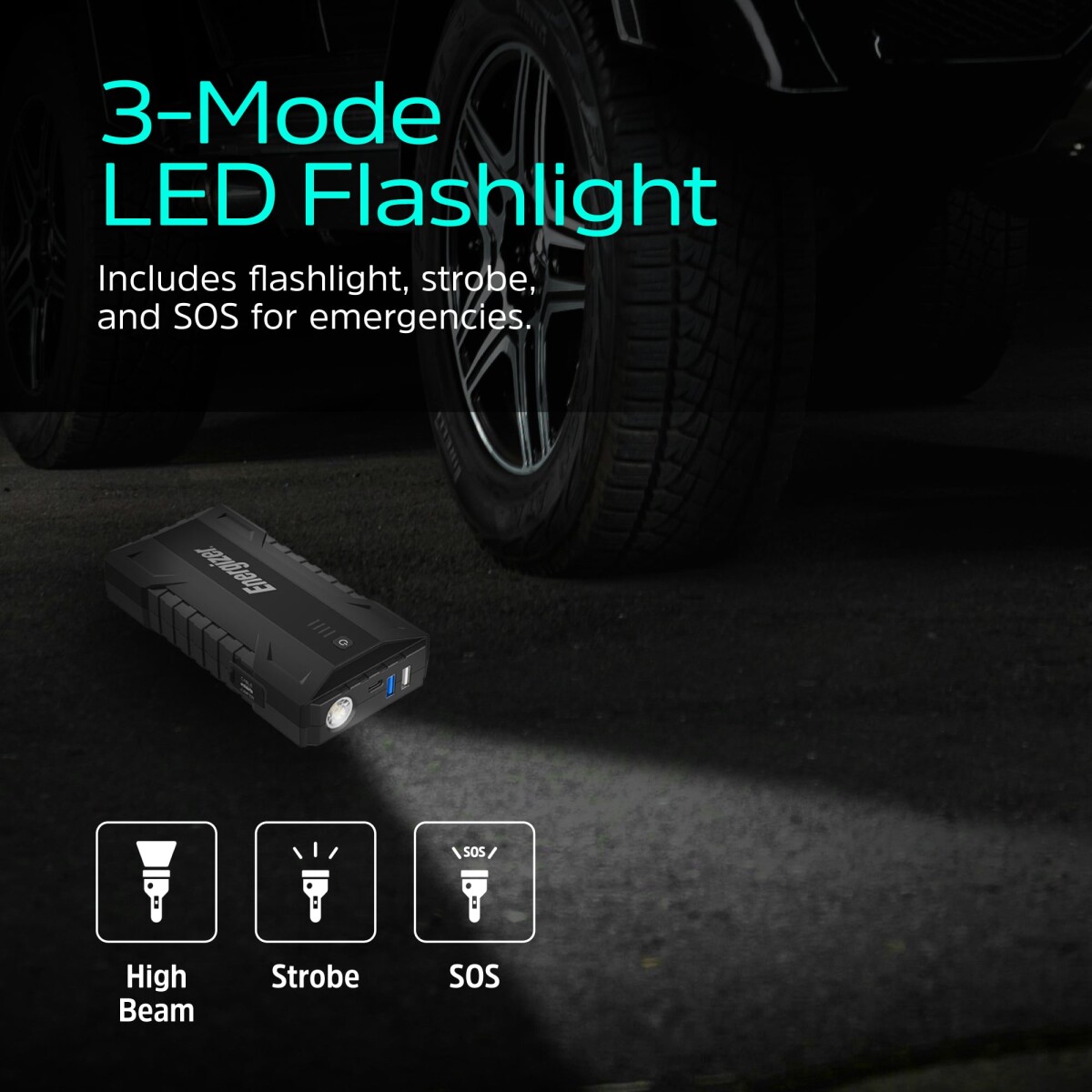 Energizer - 3-I-1 Starthjælp - 8000 Mah