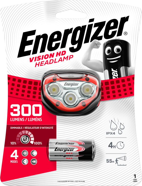 Energizer - Vision Headlamp Hd 300 Lumen