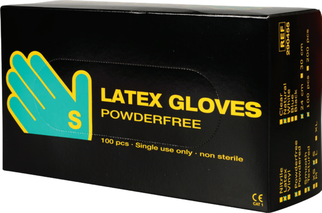Abena - Engangshandsker I Latex - Pudderfri - Str S - 100 Stk