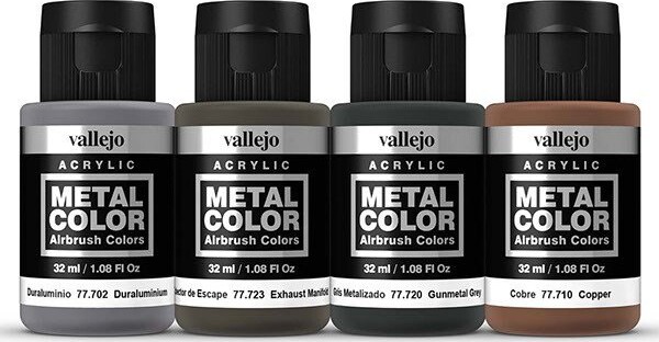Vallejo - Metal Color Maling Sæt - Engine - 4X32 Ml