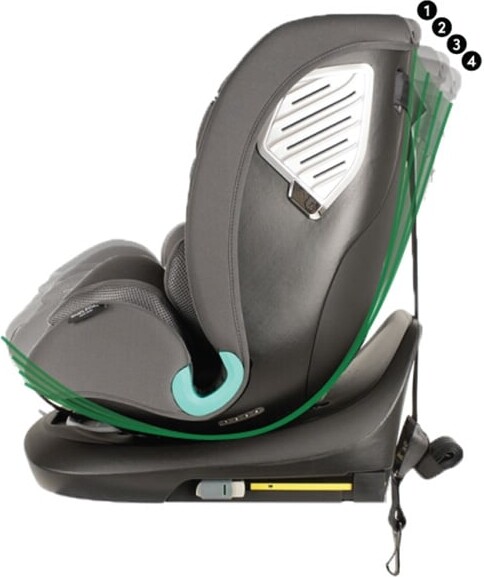 Engledal - Autostol 360 M Isofix - Gruppe 0 - Malik - Sortgrå