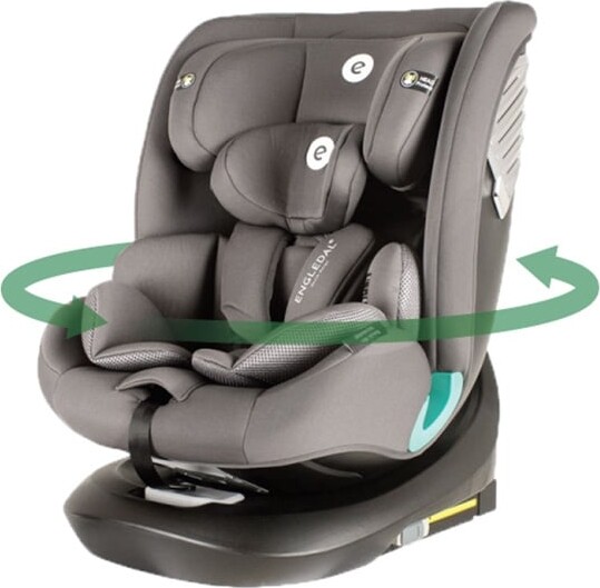 Engledal - Autostol 360 M Isofix - Gruppe 0 - Malik - Sortgrå
